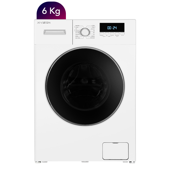 ماشین لباسشویی ایکس ویژن مدل TE62-AW ظرفیت 6 کیلوگرم