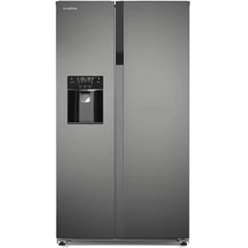 یخچال فریزر ساید بای ساید اتوماتیک ایکس ویژن مدل HS600 رنگ نقره ای – پس کرایه