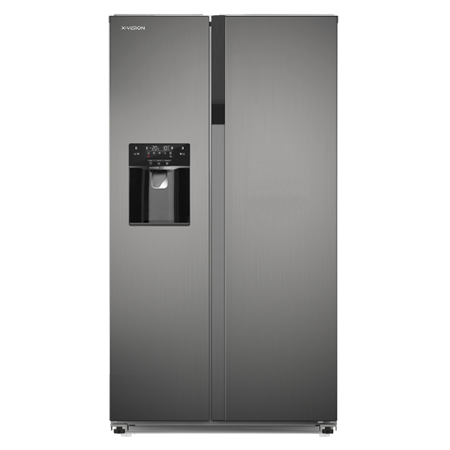 یخچال فریزر ساید بای ساید ایکس ویژن مدل HS550-SI رنگ سیلور – پس کرایه یخچال فریزر ساید بای ساید ایکس ویژن مدل HS550-SI رنگ سیلور – پس کرایه